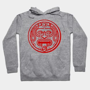 Latino art - Mayan - red design Hoodie